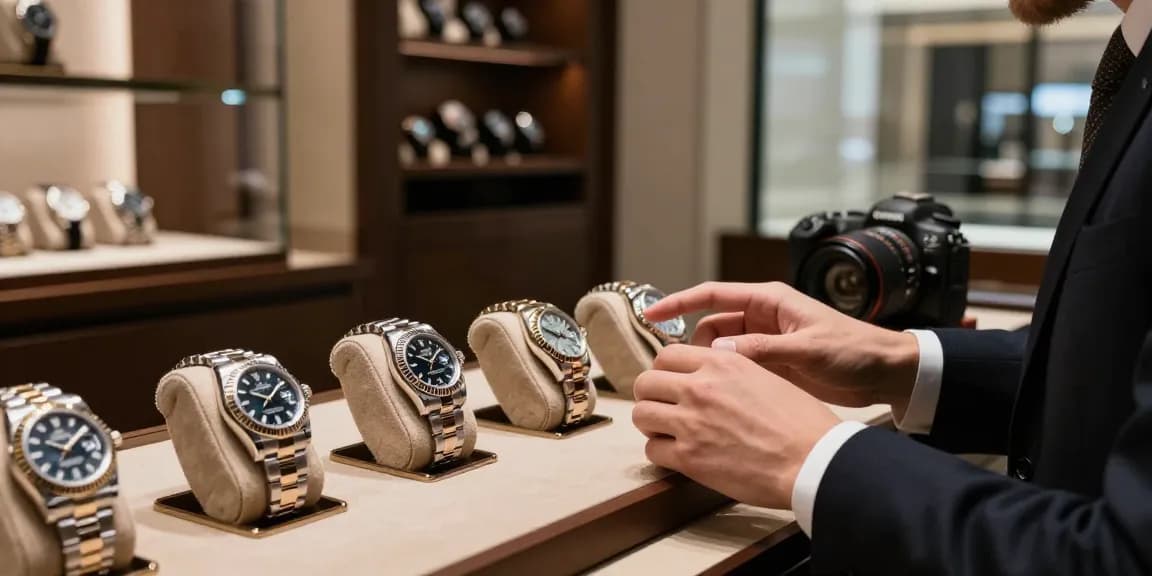 Discover stunning rolex super clone watches displayed elegantly, showcasing craftsmanship and luxury in a sophisticated boutique.