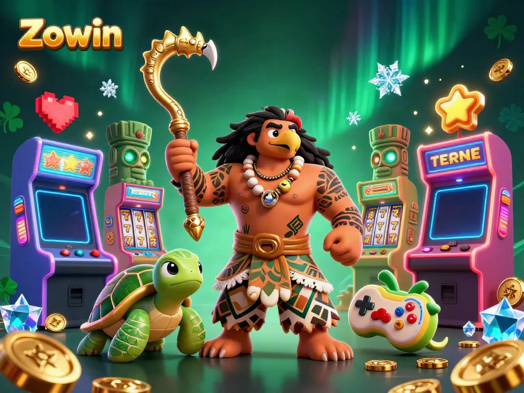 Experience Zowin's vibrant casino adventure with unique characters and engaging game elements.
