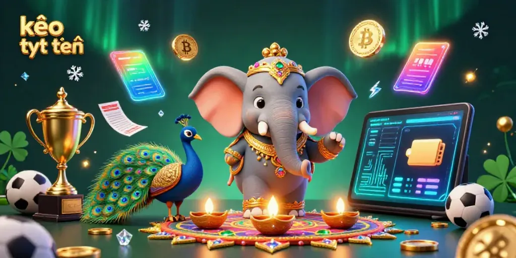 Experience the excitement of kèo trực tuyến with dynamic 3D sports elements and colorful characters in action.