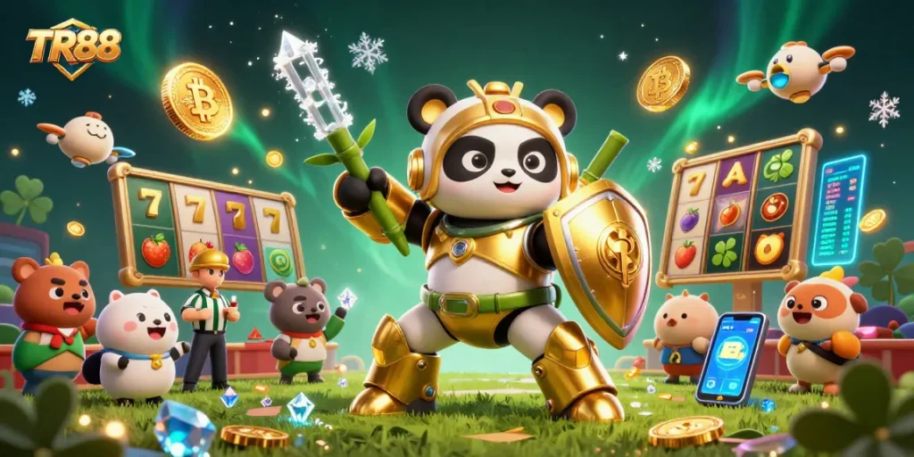 Experience exciting slots action at TR88 with a colorful arena and vibrant game elements