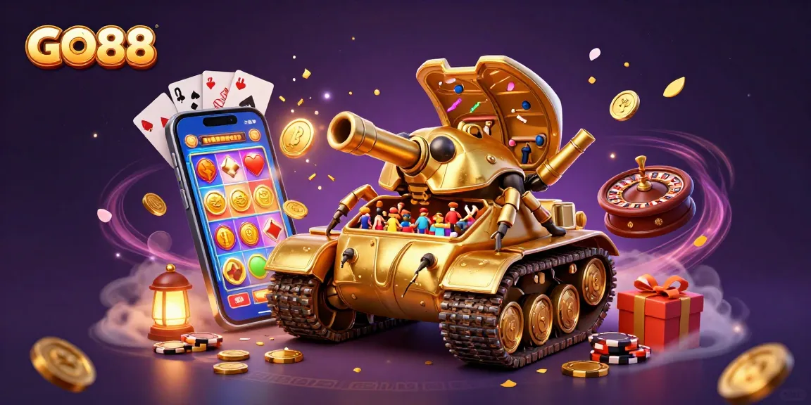 GO88 players explore vibrant golden beetle casino with immersive gaming elements and lively action