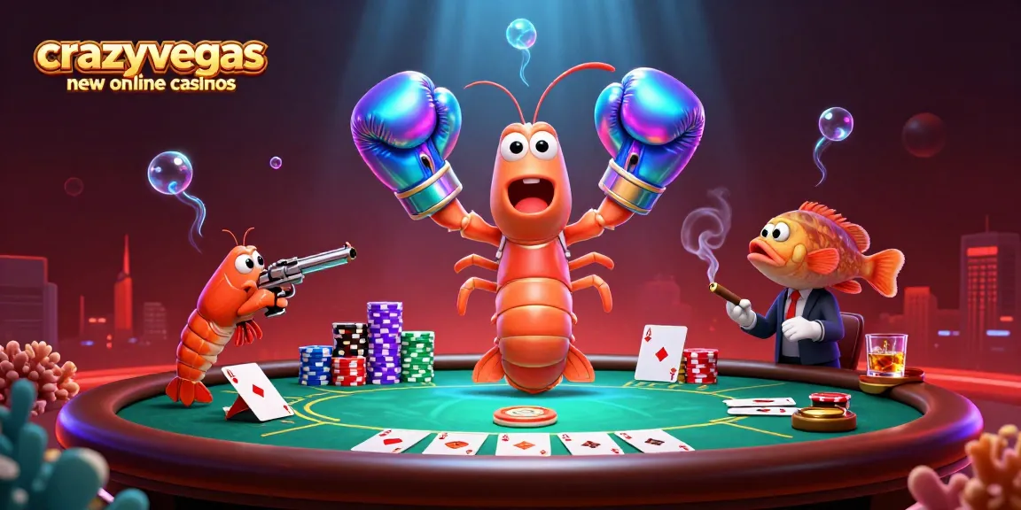 Engage in thrilling gameplay with crazyvegas new online casinos surrounded by vibrant poker elements.